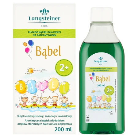 Набор Langsteiner Kids Bubble, детский лосьон для ванны от заложенности носа, от 2 лет, 200 мл + гель для ароматерапии, от 2 лет, 75 мл: цены и характеристики