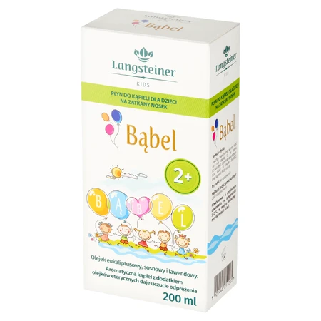 Набор Langsteiner Kids Bubble, детский лосьон для ванны от заложенности носа, от 2 лет, 200 мл + гель для ароматерапии, от 2 лет, 75 мл: цены и характеристики