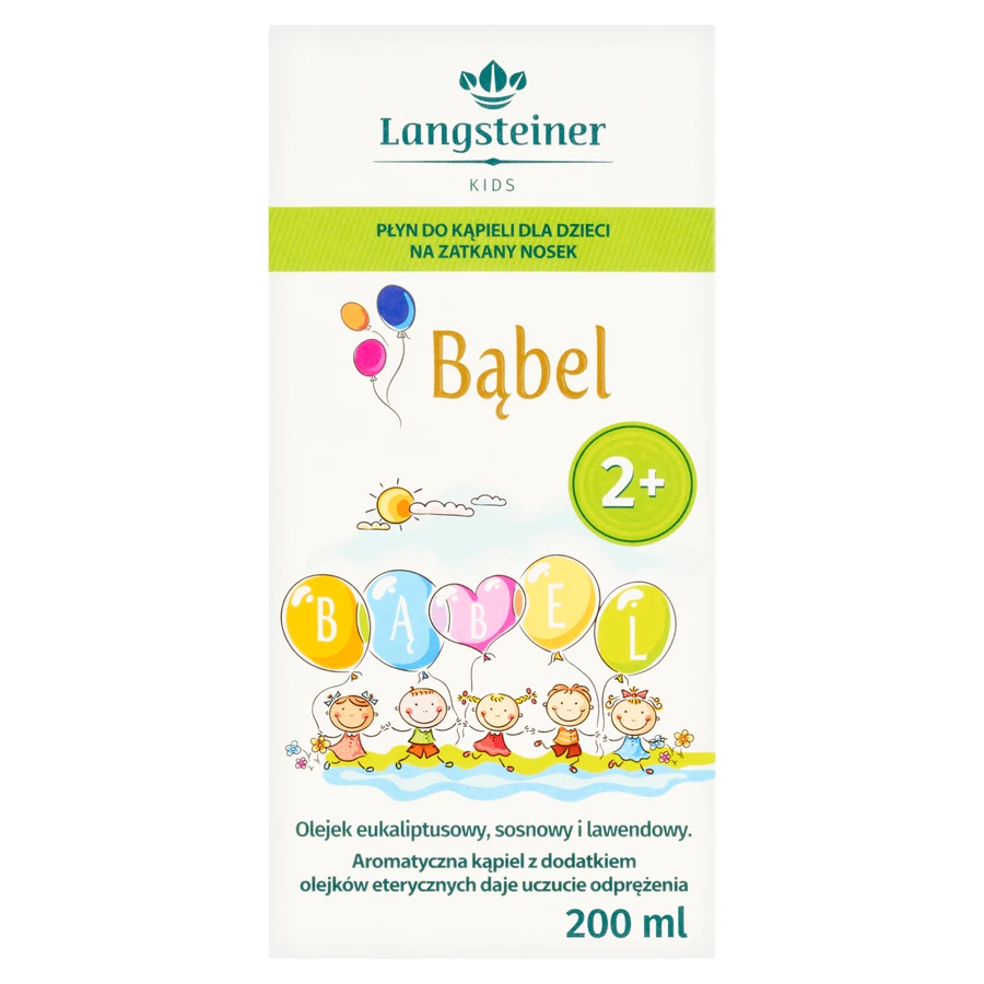 Набор Langsteiner Kids Bubble, детский лосьон для ванны от заложенности носа, от 2 лет, 200 мл + гель для ароматерапии, от 2 лет, 75 мл: цены и характеристики