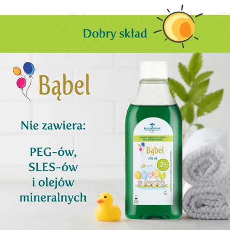Набор Langsteiner Kids Bubble, детский лосьон для ванны от заложенности носа, от 2 лет, 200 мл + гель для ароматерапии, от 2 лет, 75 мл: цены и характеристики