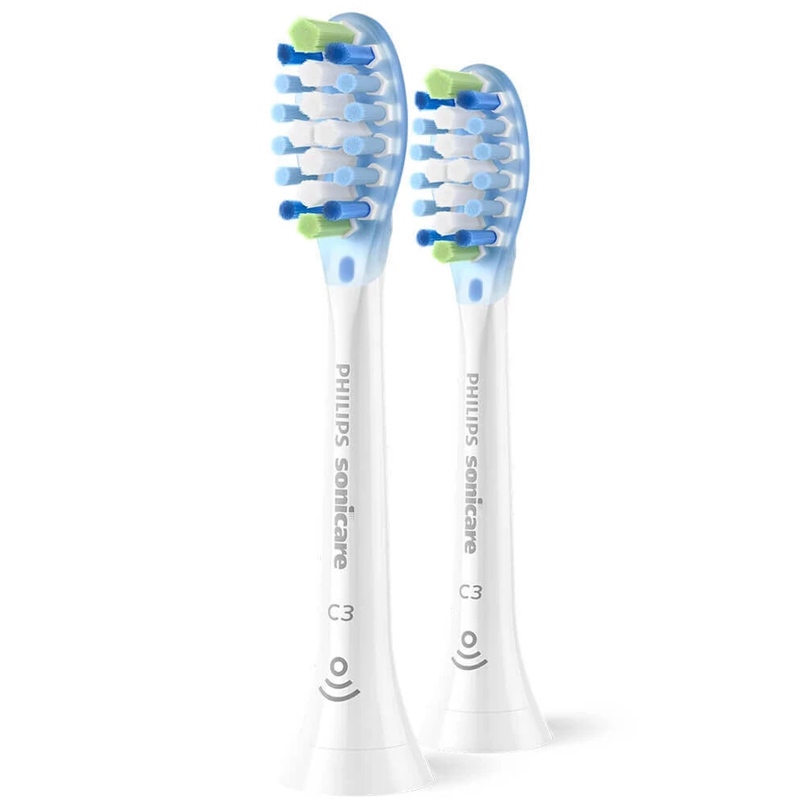 Philips, змінні насадки для звукової зубної щітки Sonicare C3 Premium Plaque Defence, білі, 2 шт.: ціни та характеристики