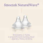 Соска для пляшечки NaturalWave, силіконова, XS, дуже повільний потік, від народження, 2 шт.: ціни та характеристики
