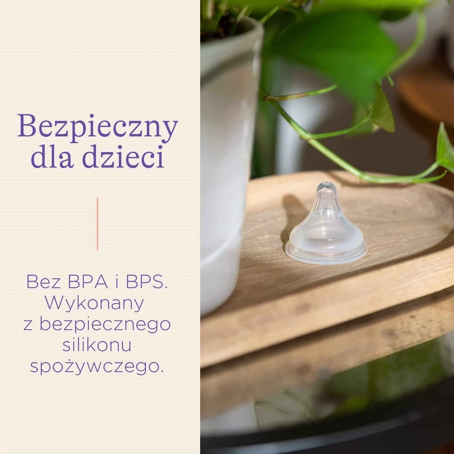 Соска для пляшечки NaturalWave, силіконова, XS, дуже повільний потік, від народження, 2 шт.: ціни та характеристики