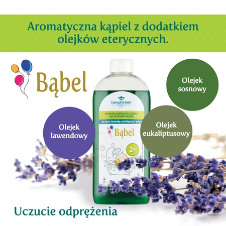 Набір Langsteiner Kids Bubble, дитячий лосьйон для ванни від закладеності носа, від 2 років, 400 мл + гель для ароматерапії, від 2 років, 75 мл: ціни та характеристики