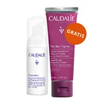 Caudalie Vinoperfect, осветляющая пенка для микропилинга, 50 мл + восстанавливающий крем для рук и ногтей, 75 мл бесплатно: цены и характеристики