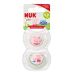 NUK Star, пустышка, 18-36 месяцев, силикон, анатомическая, Свинка Пеппа, 2 штуки: цены и характеристики