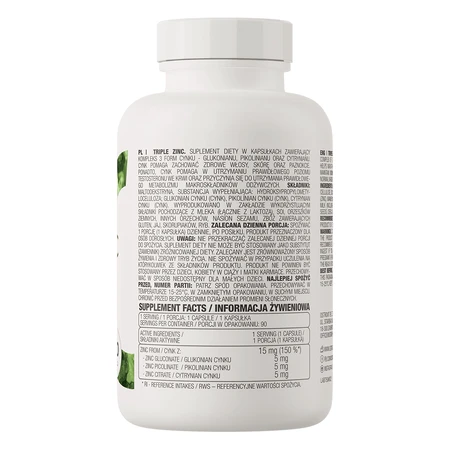 OstroVit Triple Zinc, цинк, 90 капсул: цены и характеристики
