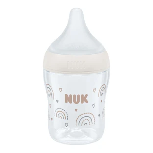 NUK Perfect Match, пляшечка від кольок з силіконовою соскою, розмір S, веселка, від народження, 150 мл
