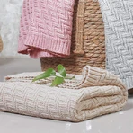 BabyOno, ковдра трикотажна, бавовняна, рожева, 75 см х 100 см, 1 штука: ціни та характеристики