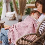 BabyOno, ковдра трикотажна, бавовняна, рожева, 75 см х 100 см, 1 штука: ціни та характеристики