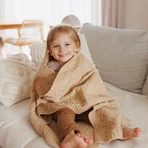 BabyOno, ковдра з мериносової вовни, темно-бежева, 75 см х 100 см, 1 штука: ціни та характеристики