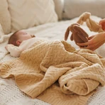 BabyOno, ковдра з мериносової вовни, темно-бежева, 75 см х 100 см, 1 штука: ціни та характеристики