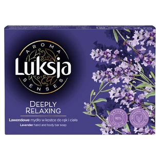 Luxja Aroma Senses, брусковое мыло, лаванда, Deply Ralaxing, 90 г