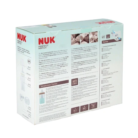 NUK Perfect Match стартовий набір, 3 пляшечки від кольок + пустушка, Вінні-Пух, 0-6 місяців: ціни та характеристики