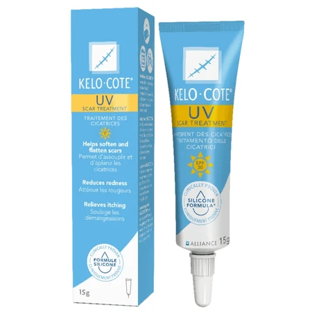 Kelo-cote Soilare UV, силіконовий гель для шрамів, SPF 30, 15 г: ціни та характеристики