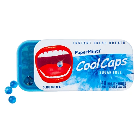 CoolCaps PaperMints, капсулы, без сахара, со вкусом мяты, 40 штук: цены и характеристики