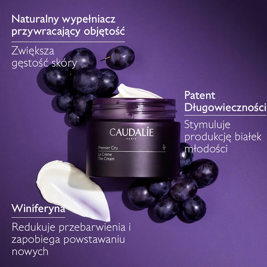 Caudalie Premier Cru, крем для лица, рефилл, 50 мл + косметичка в подарок: цены и характеристики