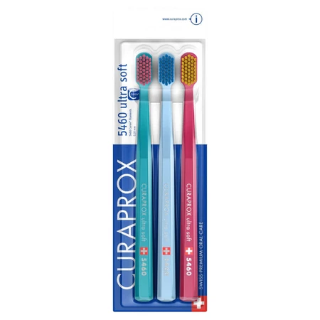 Curaprox, зубна щітка CS 5460, ультра м'яка, 3 шт.: ціни та характеристики