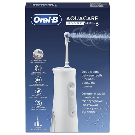 Oral-B AquaCare Pro-Expert Series 6, ирригатор с технологией OxyJet: цены и характеристики