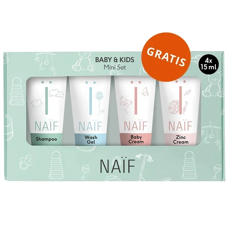 Naif Mom, натуральна олія для тіла від розтяжок, 100 мл + міні-набір Naif Baby & Kids у подарунок: ціни та характеристики