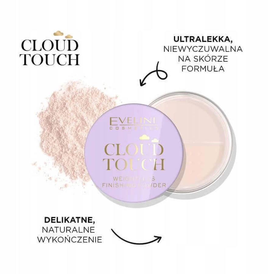 Eveline Cosmetics Cloud Touch, ультралегка розсипчаста фінішна пудра, 10 г: ціни та характеристики