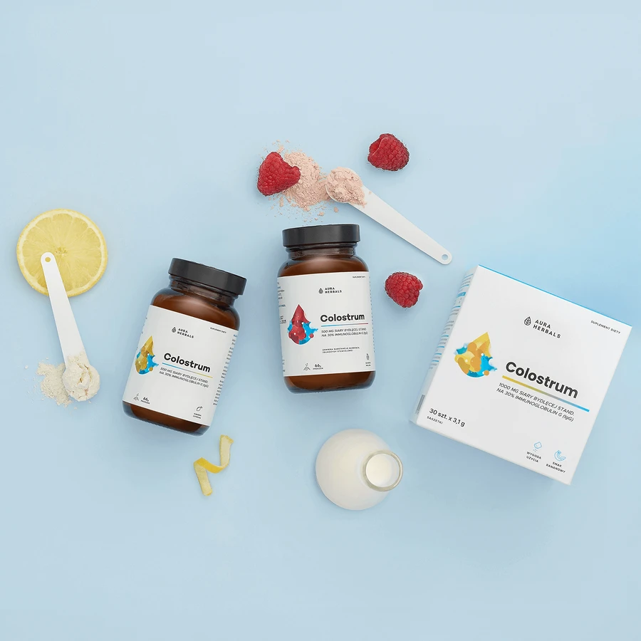 Aura Herbals Колострум 1000 мг, со вкусом банана, 30 пакетиков: цены и характеристики