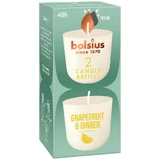 Bolsius Clean Light Grapefruit & Ginger, ароматизатор для свечей, 20 часов, 2 штуки