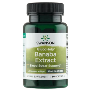 Екстракт банаби Swanson GlucoHelp, 60 капсул
