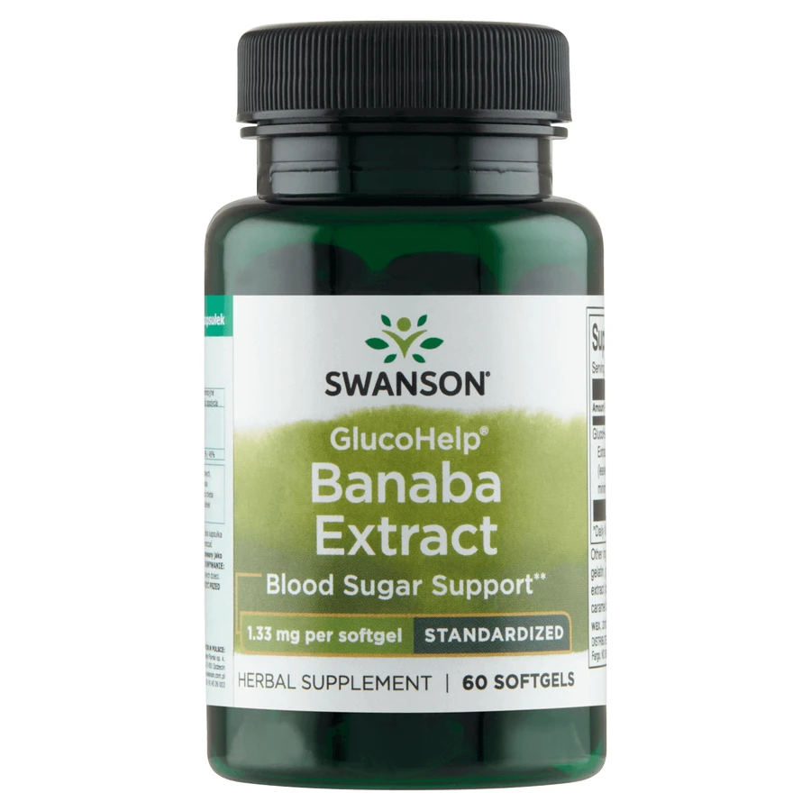 Екстракт банаби Swanson GlucoHelp, 60 капсул: ціни та характеристики