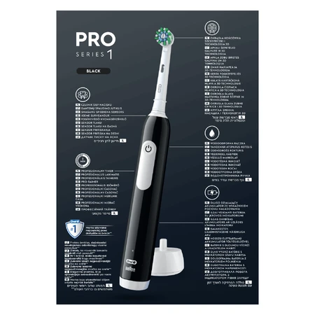Oral-B Pro Series 1, электрическая зубная щетка, черная + футляр: цены и характеристики