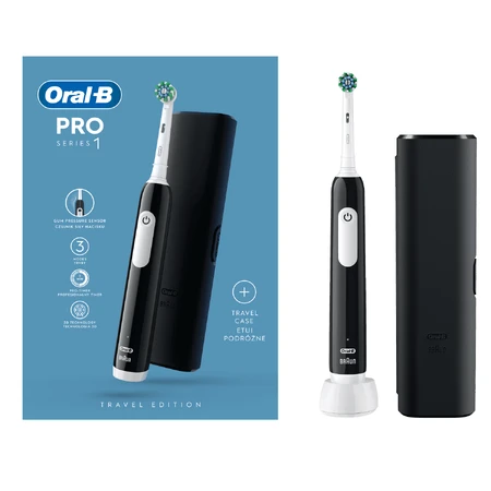 Oral-B Pro Series 1, электрическая зубная щетка, черная + футляр: цены и характеристики