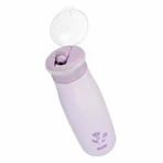 NUK Mini-Me Flip, сталева чашка 2-в-1 з нагубником, фіолетова, квітка, від 12 місяців, 500 мл: ціни та характеристики