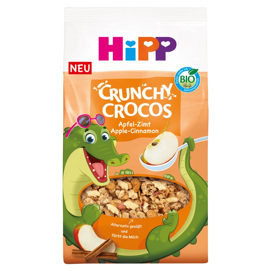 HiPP Crunchy Crocos, мюсли, яблоко и корица, БИО, после 3 лет, 300 г: цены и характеристики