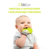 Bbluv, прорезыватель-перчатка, от 3 месяцев, зеленый лайм, 1 штука