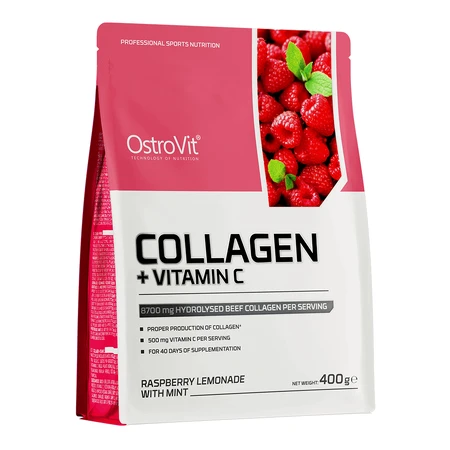OstroVit Коллаген + Витамин С, со вкусом малинового лимонада с мятой, 400 г: цены и характеристики