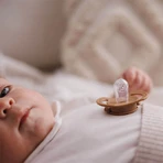 BabyOno, пустышка, 0-6 месяцев, симметричная, силикон, бежевый/коричневый, 2 штуки: цены и характеристики