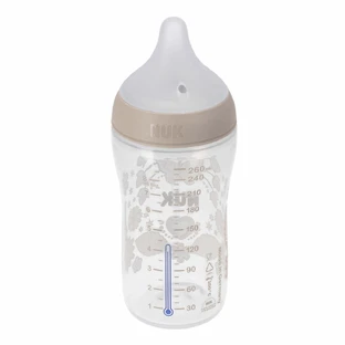NUK Perfect Match, пляшечка від кольок з силіконовою соскою, розмір M, сердечка, від 3 місяців, 260 мл