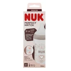 NUK Perfect Match, пляшечка від кольок з силіконовою соскою, розмір M, сердечка, від 3 місяців, 260 мл: ціни та характеристики