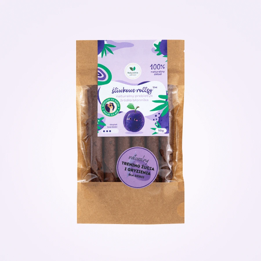 Сливовые роллы Naturally Healthy, натуральный пребиотик и источник клетчатки, 50 г.: цены и характеристики