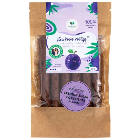 Сливовые роллы Naturally Healthy, натуральный пребиотик и источник клетчатки, 50 г.: цены и характеристики