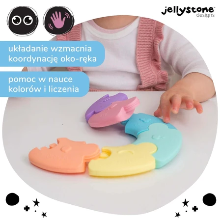 Jellystone Designs, перший сенсорний пазл, коло, пастель, 6 деталей: ціни та характеристики