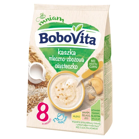 BoboVita Молочно-рисова каша, печиво, без цукру, з 12 місяців, 210 г: ціни та характеристики