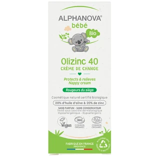 Alphanova Bebe, Oilzinc 40 Bio крем под подгузник, с рождения, снимает раздражение, 50 г