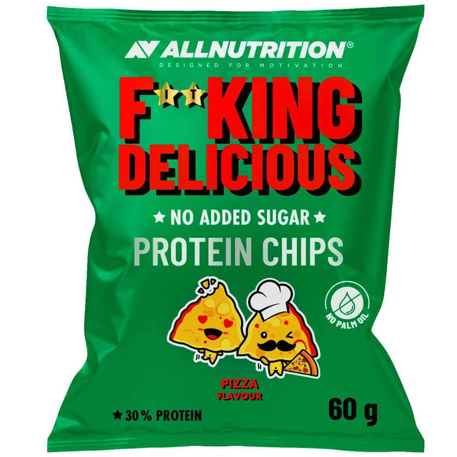 Allnutrition Fitking Delicious Protein Chips Pizza, чіпси зі смаком піци, 60 г: ціни та характеристики