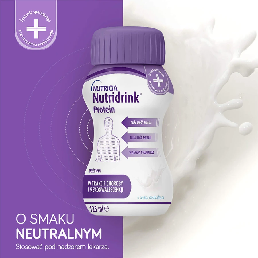 Набір Nutridrink Protein, харчовий препарат, нейтральний смак, 12 х 125 мл + книжковий календар на 2026 рік безкоштовно: ціни та характеристики
