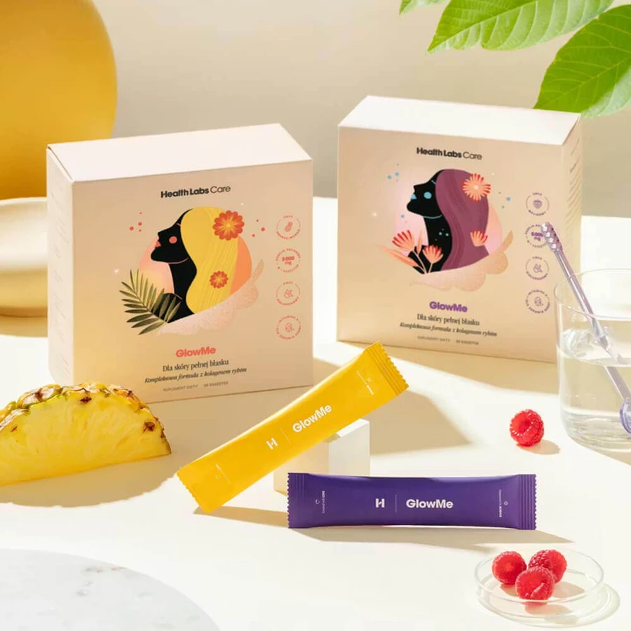 Health Labs GlowMe, малиновий смак, 15 пакетиків + ананасово-манго, 15 пакетиків: ціни та характеристики