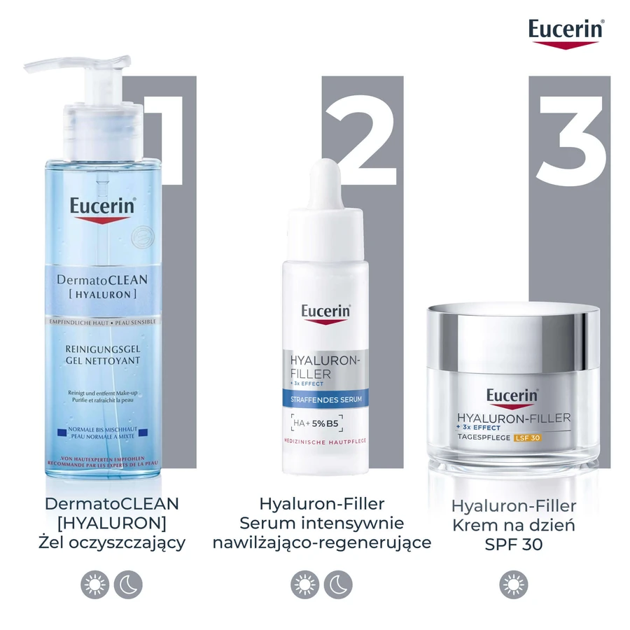 Eucerin Hyaluron-Filler, интенсивная увлажняющая и регенерирующая сыворотка, 30 мл: цены и характеристики