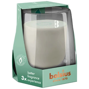 Bolsius Clean Light Cypress & Amber, стартовый набор, держатель свечи + пополнение аромата свечи