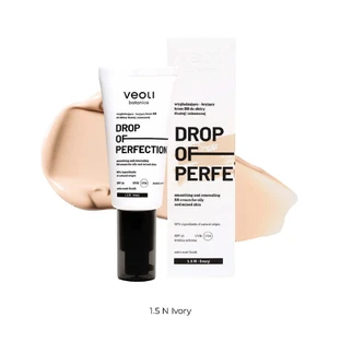 Veoli Botanica Крапля досконалості, розгладжуючий і покриваючий ВВ-крем для жирної та комбінованої шкіри, SPF 20, 1,5 N Слонова кістка, 30 мл