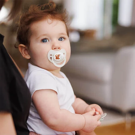 BabyOno, пустышка, 18 месяцев, анатомическая, силикон, серая, 2 штуки: цены и характеристики